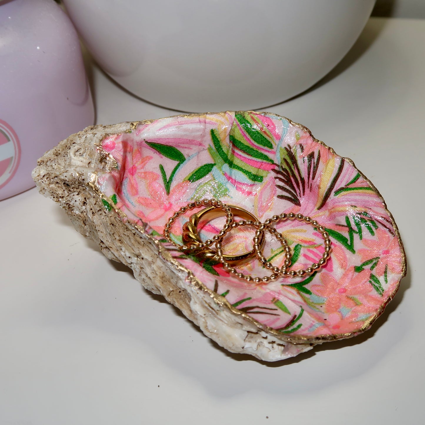 Palm Spring Oyster Shell Ring Dish No.3