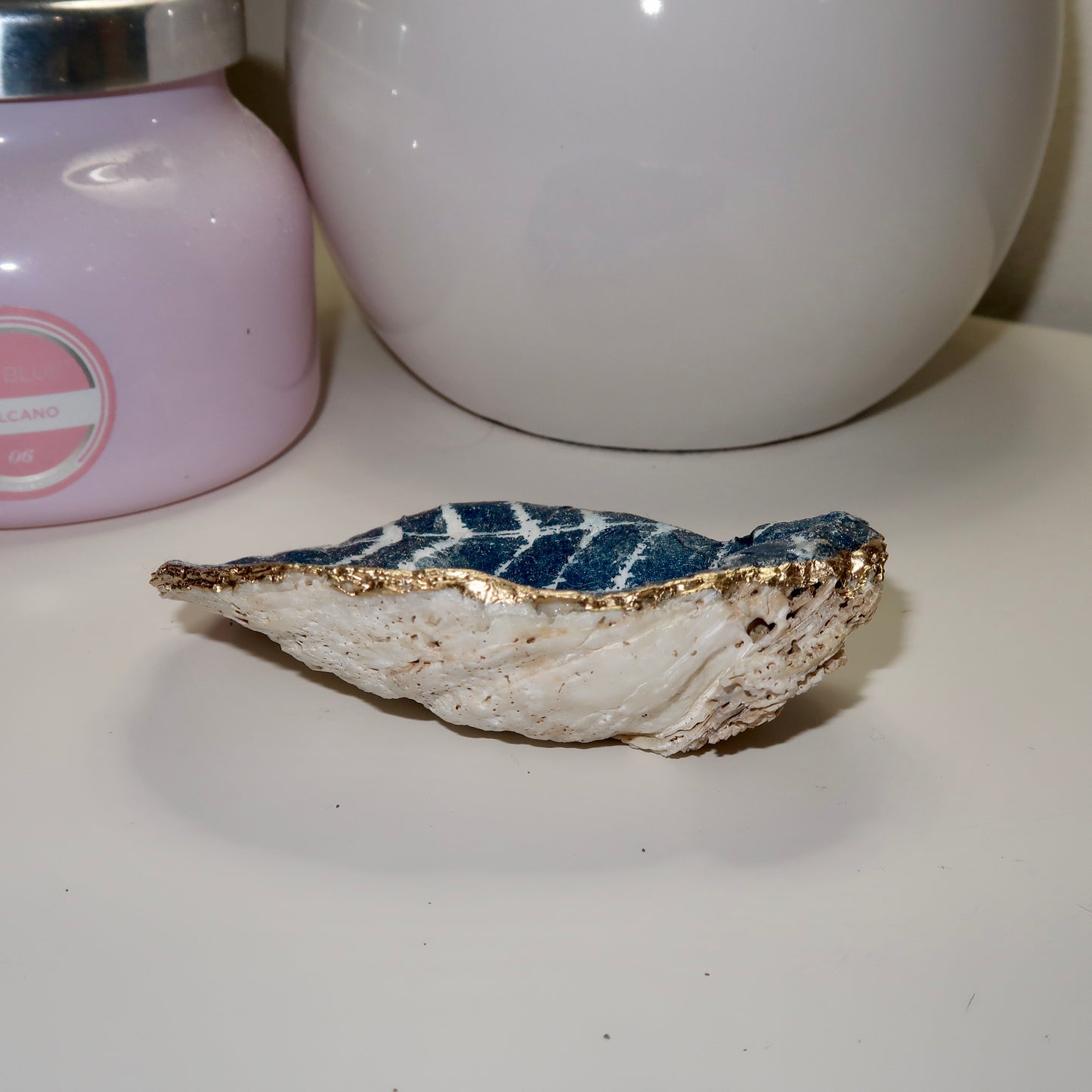 Indigo Current Oyster Shell Ring Dish No.2